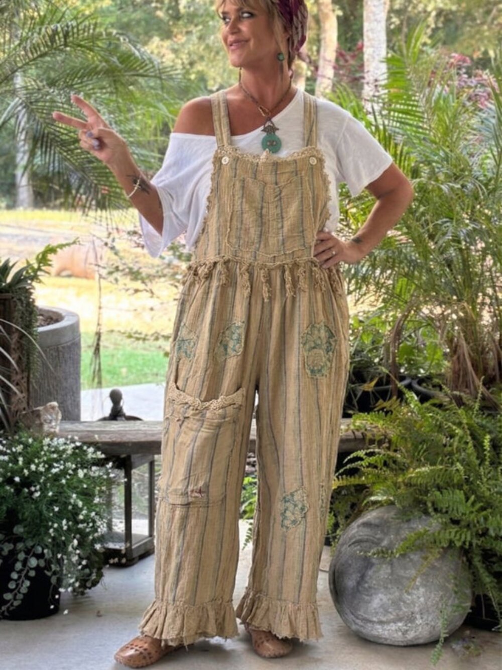 New Jaded Gypsy Desert Song Overalls